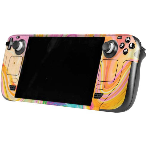 Etta Vee Rainbow Marble Steam Deck Handheld Gaming Computer Skin
